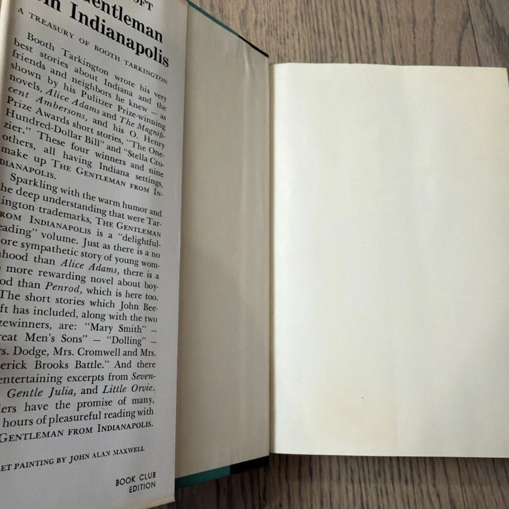 THE GENTLEMAN FROM INDIANAPOLIS 1957 by John Beecroft HC/DJ Doubleday‎ BCE